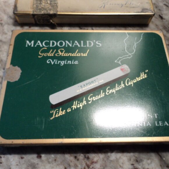 vintage cigarette/tobacco tins~ lot of 4 - Picture 4 of 13